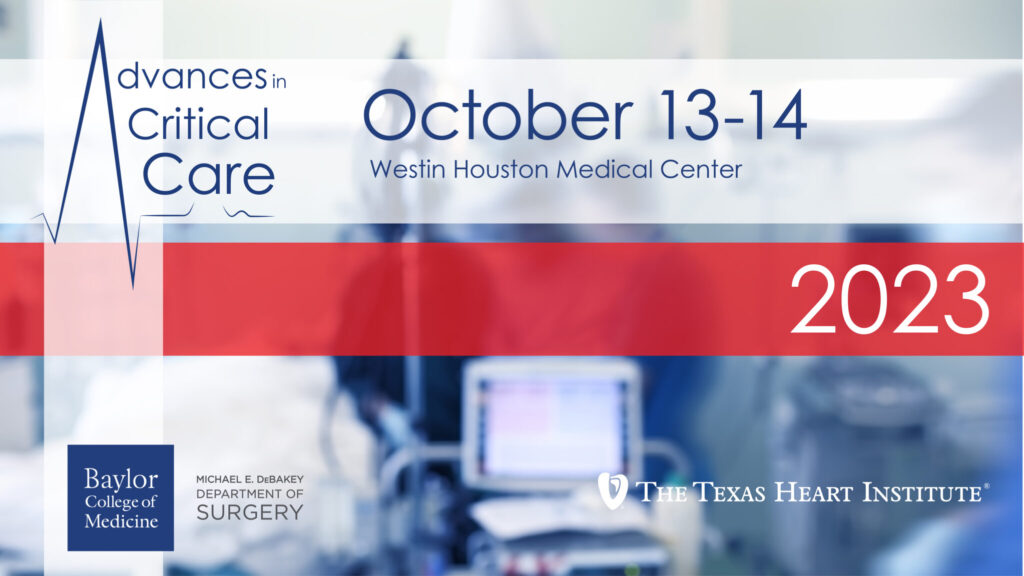 Advances in Critical Care 2023 The Texas Heart Institute