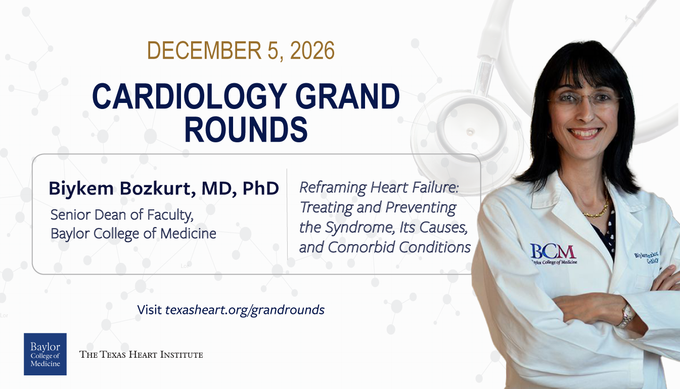 Cardiology Grand Rounds with Biykem Bozkurt, MD, PhD